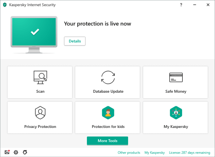 Kaspersky User Interface 2020