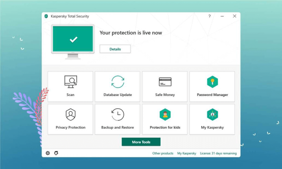 Kaspersky Interface