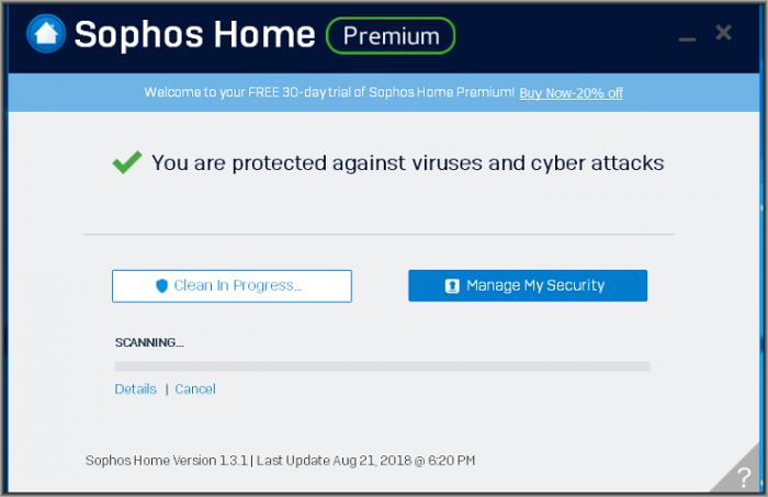 Интерфейс Sophos