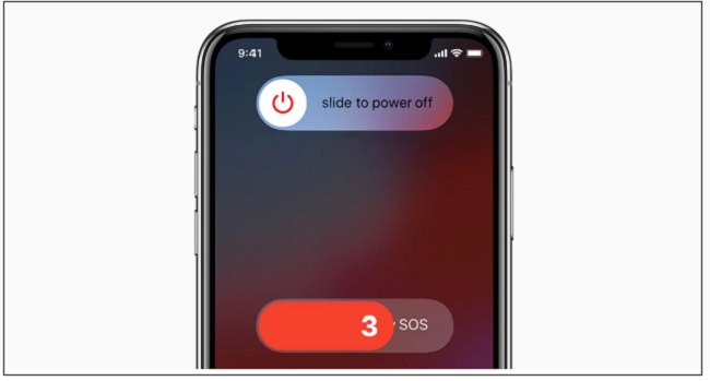 power off iphone