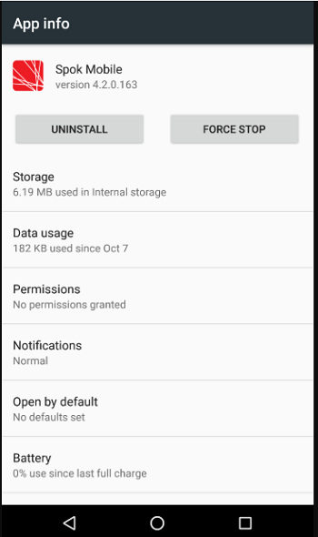 uninstall or force stop apps