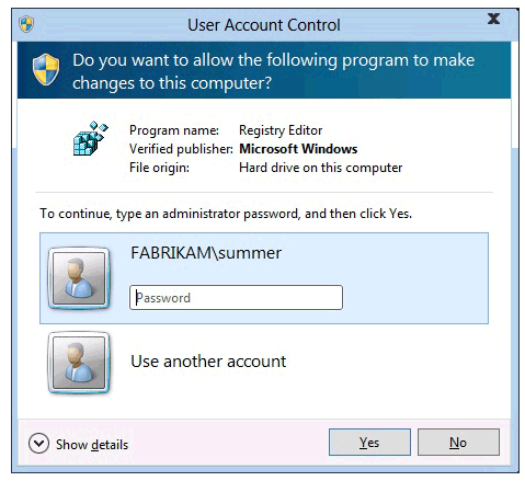user account control