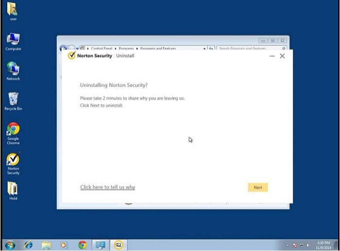 select-next-to-continue-norton-uninstallation