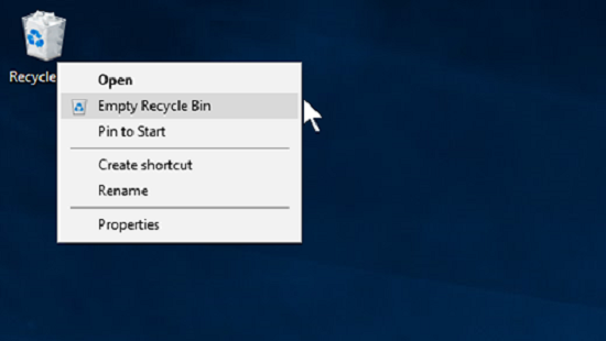 select-empty-recycle-bin