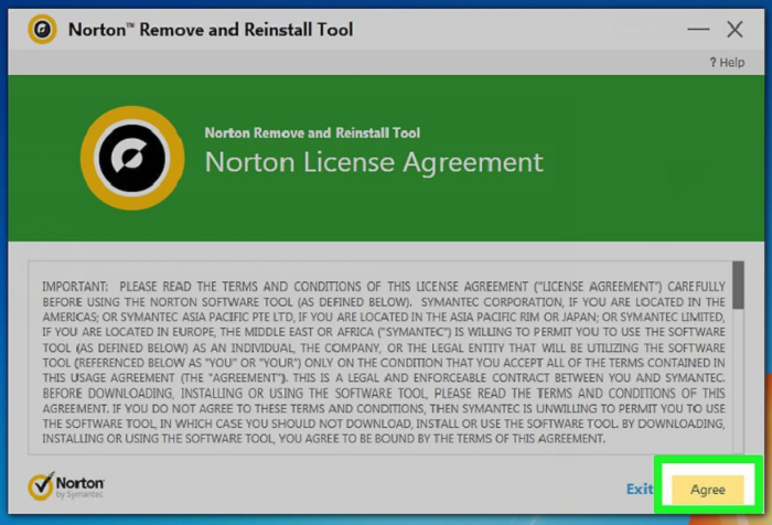 select-agree-terms-of-norton-remove-tool